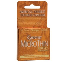 Kimono MicroThin Ribbed SensiDots (3 Pack)